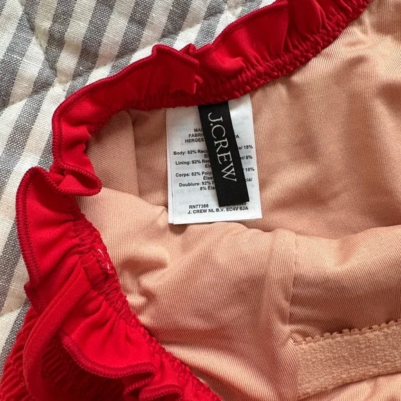 J. Crew Red Ruffled Swimsuit - Picture 8 of 8